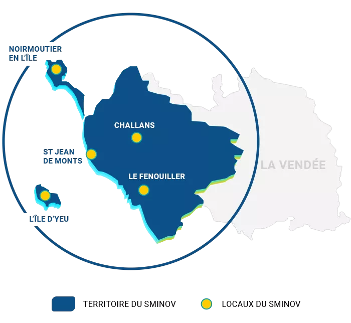 SMINOV : zone géographique d'intervention SMINOV : zone géographique d'intervention